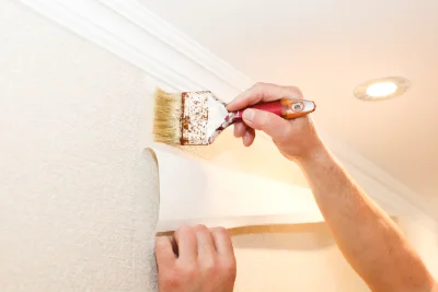 Pose de papier peint à Vinon — revêtements muraux et toiles de verre